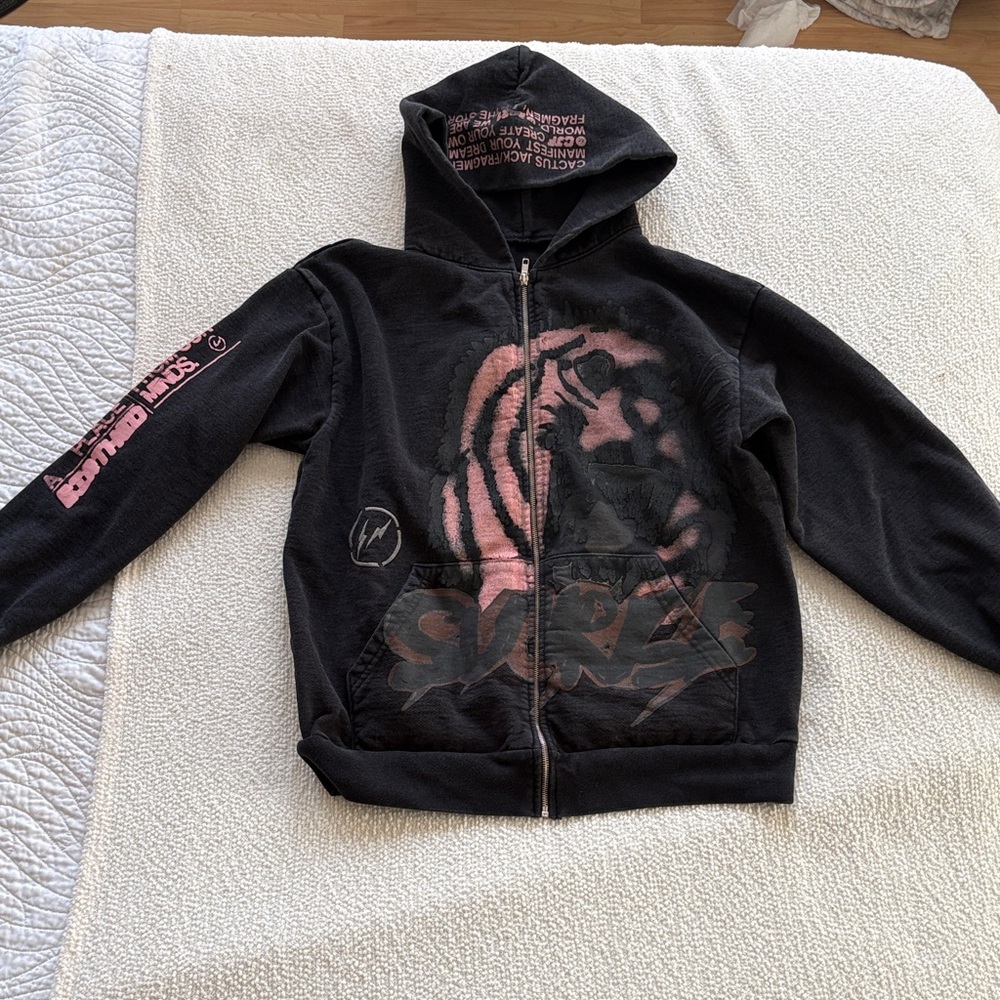Cactus Jack by Travis Scott Black and Pink Kids Jacket
